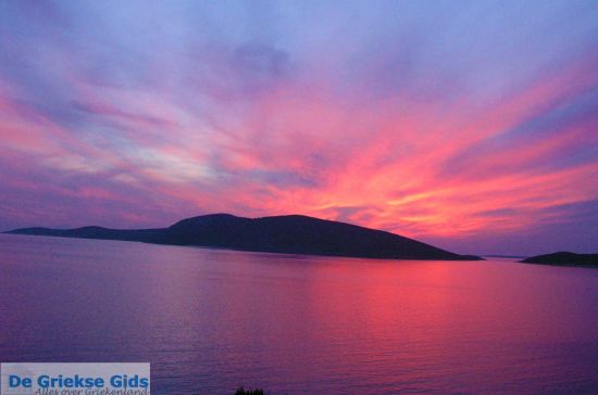 Zonsondergang in Skyros